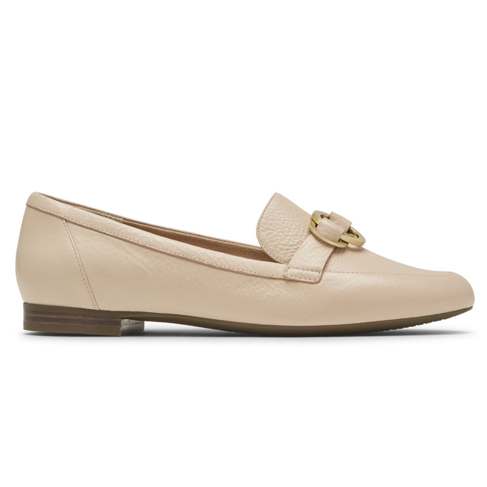 Rockport Singapore Womens Loafers - Total Motion Tavia Ring Beige - BW3564178